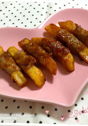 こども大好き♡フライドポテトの甘辛肉巻き-レシピのメイン写真