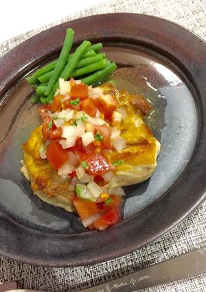 チキンソテー トマトソースかけ-レシピのメイン写真