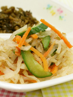 学校給食♪たくあんサラダ♬-レシピのメイン写真