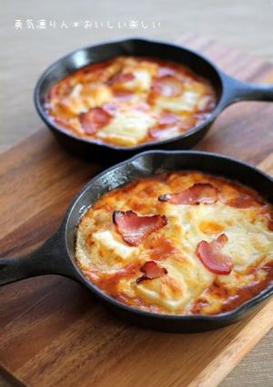 お餅のマリナラチーズ焼き*スキレット-レシピのメイン写真