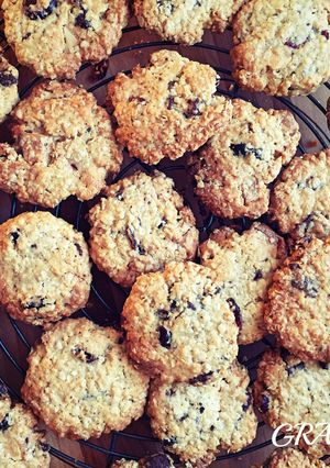 チョコクランベリーのオートミールクッキー-レシピのメイン写真
