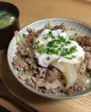 簡単カフェランチ風！豚とろろ丼
