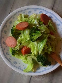 キャベツとフランクフルトのハーブソテー-レシピのメイン写真
