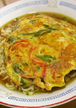 カニカマ使って天津ラーメン-レシピのメイン写真