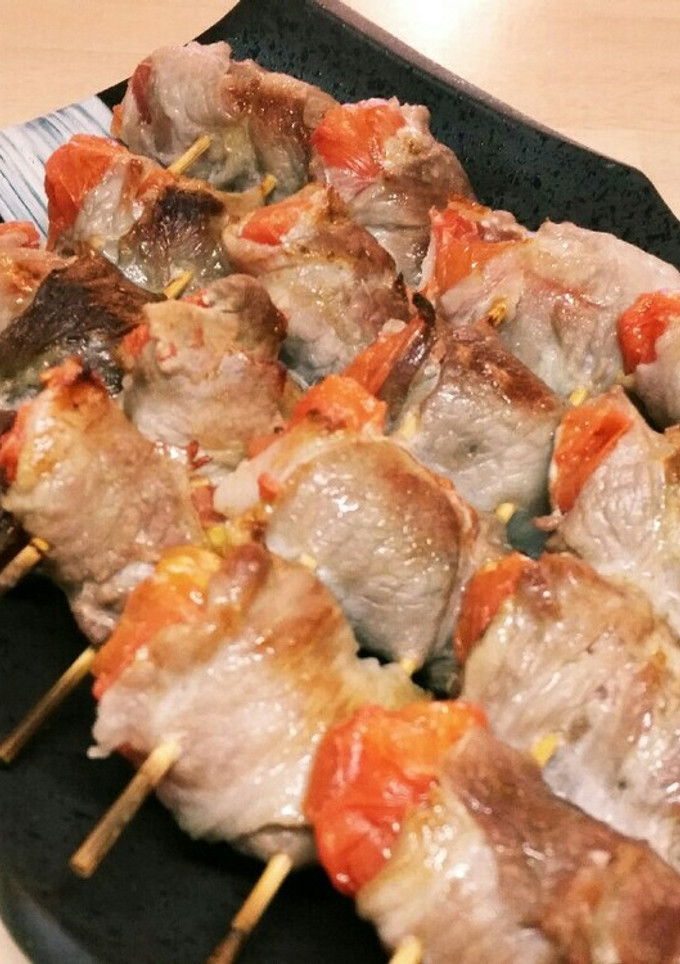 トマトと豚肉の串焼き-レシピのメイン写真