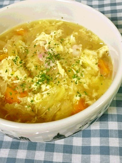 野菜玉子コンソメバタースープ-レシピのメイン写真