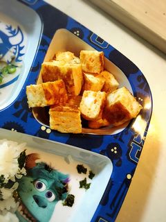 離乳食完了期 豆腐入りふわふわ卵焼き-レシピのメイン写真