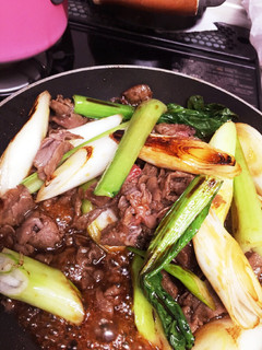 牛肉とネギ すき焼き風-レシピのメイン写真
