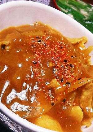 5分で簡単！元祖 お蕎麦屋さんのカレー丼-レシピのメイン写真