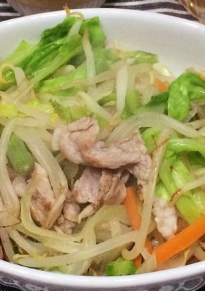 節約☆もやしと残り野菜炒め ポン酢がけ-レシピのメイン写真