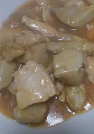 熱々ねっとり里芋とむね肉の麻婆煮込み♪-レシピのメイン写真
