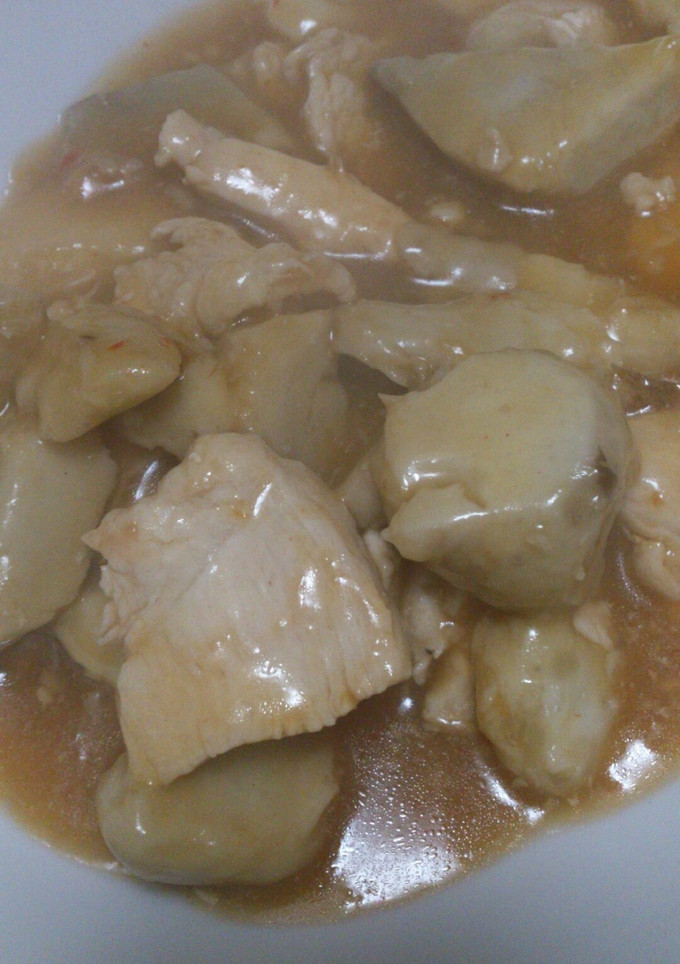 熱々ねっとり里芋とむね肉の麻婆煮込み♪-レシピのメイン写真
