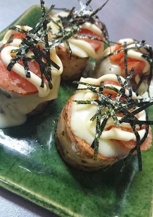 厚切り長芋の明太子チーズ盛り♪-レシピのメイン写真