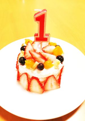 1歳のバースデーケーキ-レシピのメイン写真