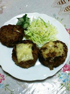 うちのチーズ&和風おろしハンバーグ♡-レシピのメイン写真