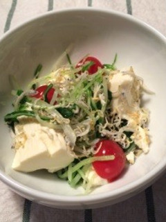 じゃこと水菜の豆腐サラダ-レシピのメイン写真