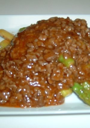 アスパラのたっぷり牛肉あん-レシピのメイン写真
