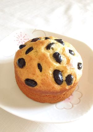 混ぜるだけ♪黒豆と栗きんとんのケーキ-レシピのメイン写真