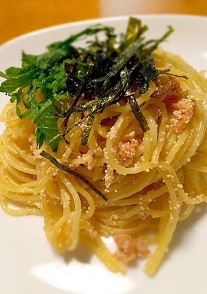 麺つゆ明太子パスタ-レシピのメイン写真