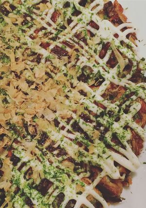 昆布巻と水菜のお好み焼き-レシピのメイン写真