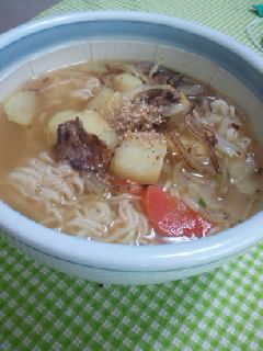 サッポロ一番塩肉じゃが塩ラーメン-レシピのメイン写真