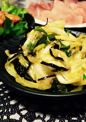 塩昆布と大葉の簡単旨ダレキャベツ-レシピのメイン写真