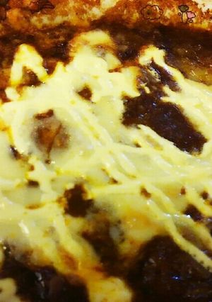 お餅の焼きハヤシ-レシピのメイン写真