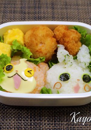 妖怪ウォッチ プニプニ キャラ弁-レシピのメイン写真