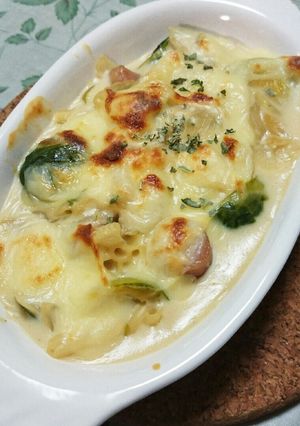 栄養満点！芽キャベツのグラタン-レシピのメイン写真