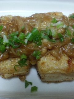 豆腐ステーキ☆えのきバター醤油あんかけ-レシピのメイン写真
