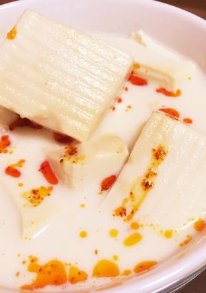 ズボラ？ 豆腐と豆乳のレンチン中華風-レシピのメイン写真