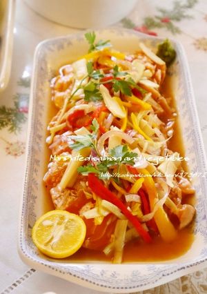 たっぷり野菜♪炙りサーモンのマリネ-レシピのメイン写真