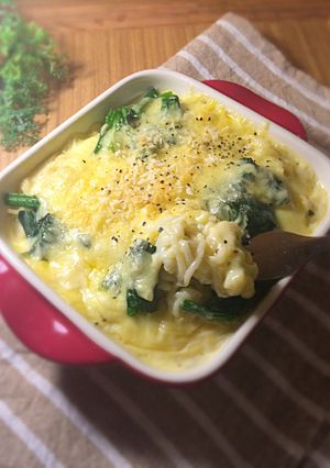 サッポロ一番で豆乳グラタン-レシピのメイン写真