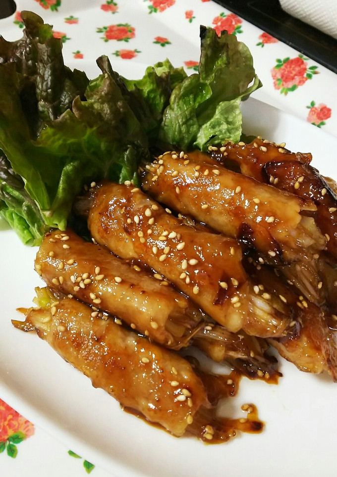 ランチや夕飯に！白髪ネギの豚肉ロール-レシピのメイン写真