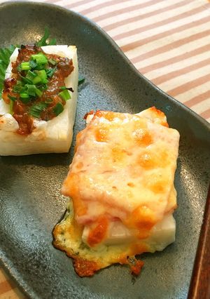 朝餅に◎ベーコンチーズ＆ねぎ味噌もち-レシピのメイン写真