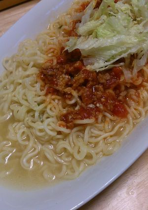 簡単・ミートソース風ラーメン-レシピのメイン写真