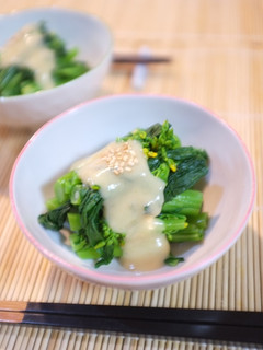 アスパラ菜のからし酢味噌和え-レシピのメイン写真