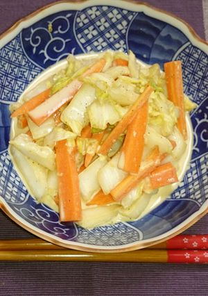 醤油麹で簡単！人参と白菜の彩りサラダ-レシピのメイン写真