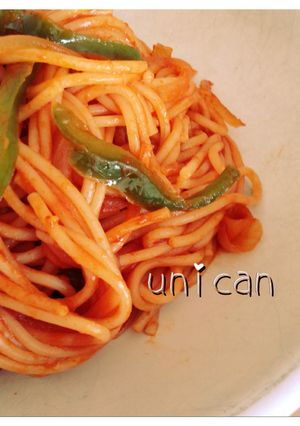 ピーマンだけでOK!コクうまナポリタン-レシピのメイン写真