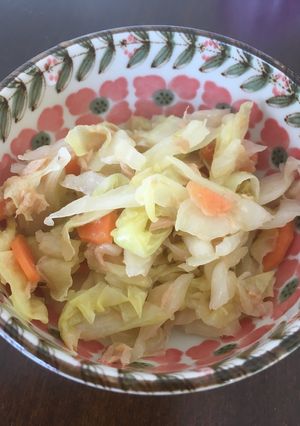 キャベツとツナの煮浸し 梅風味-レシピのメイン写真