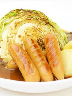 ウインナーと焼キャベツのカレースープ-レシピのメイン写真