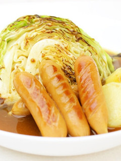 ウインナーと焼キャベツのカレースープ-レシピのメイン写真