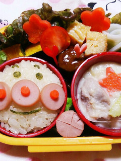 *カップで簡単アンパンマン弁当*-レシピのメイン写真