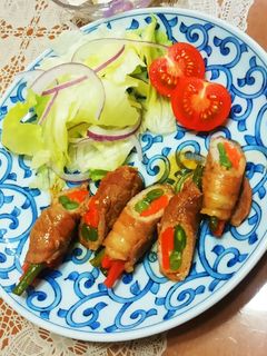 お弁当にも定番★インゲンと人参の肉巻き❤-レシピのメイン写真