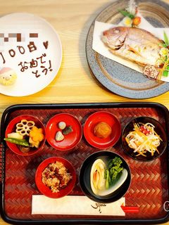100日記念!スタンダードなお食い初め-レシピのメイン写真