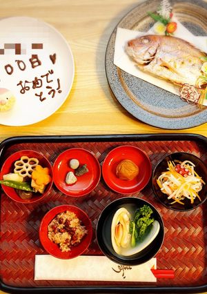 100日記念！スタンダードなお食い初め-レシピのメイン写真