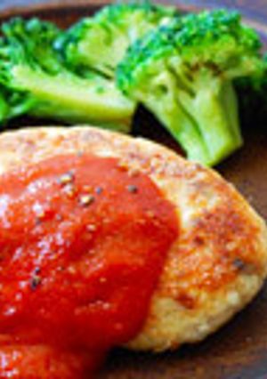 【米粉】ふわとろ豆腐の米粉ハンバーグ-レシピのメイン写真