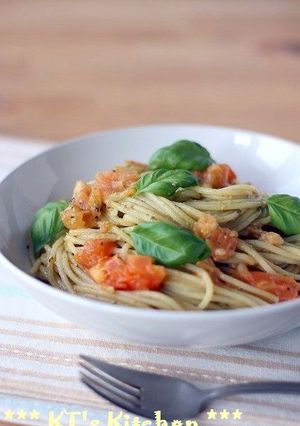 生トマトとジェノベーゼの幸せパスタ-レシピのメイン写真