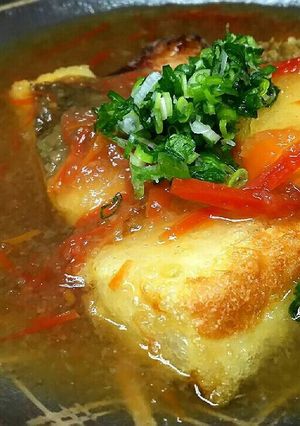 【職人さん直伝】白身魚と豆腐の揚げ浸し-レシピのメイン写真