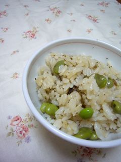 塩コンブと枝豆の☆炊き込みご飯☆-レシピのメイン写真